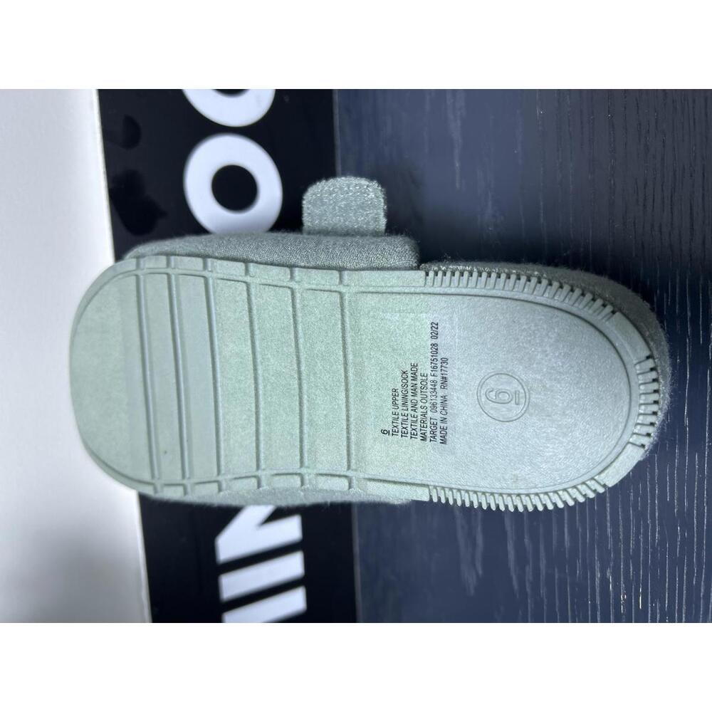 NEW! A New Day Sage Green Cozy Slippers – Women’s Size 6 - Picture 7 of 9